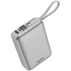 Bazic Gopower Fusion Mini 20K, 3In1 20000Mah Powerbank With Built-In Usb-C And Lightning Cable - Pebble